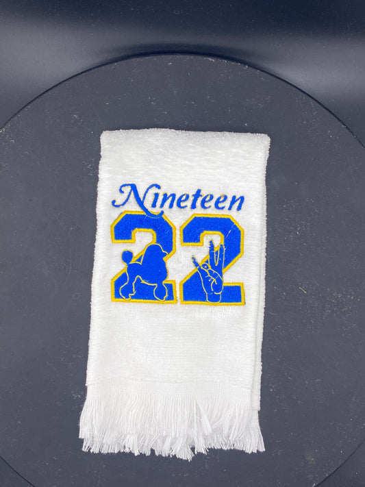 Sigma Gamma Rho Legacy Towel – Greek Letter Embroidery