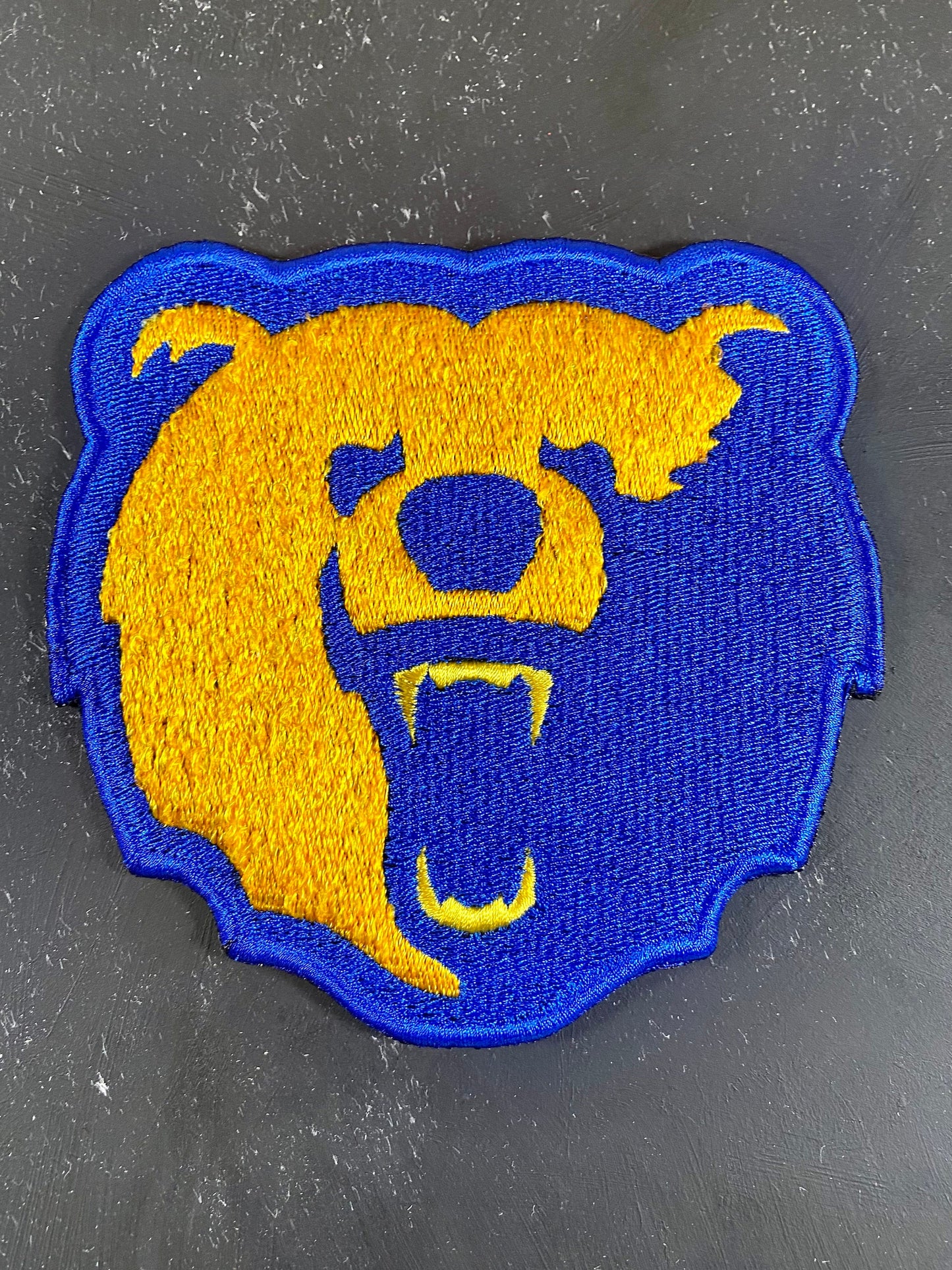 Morgan State University Iron-On Patch - HBCU Mascot in Citrusy Orange and Blue - 5 Inch Graduation Cap, Jacket, Sweater Patch