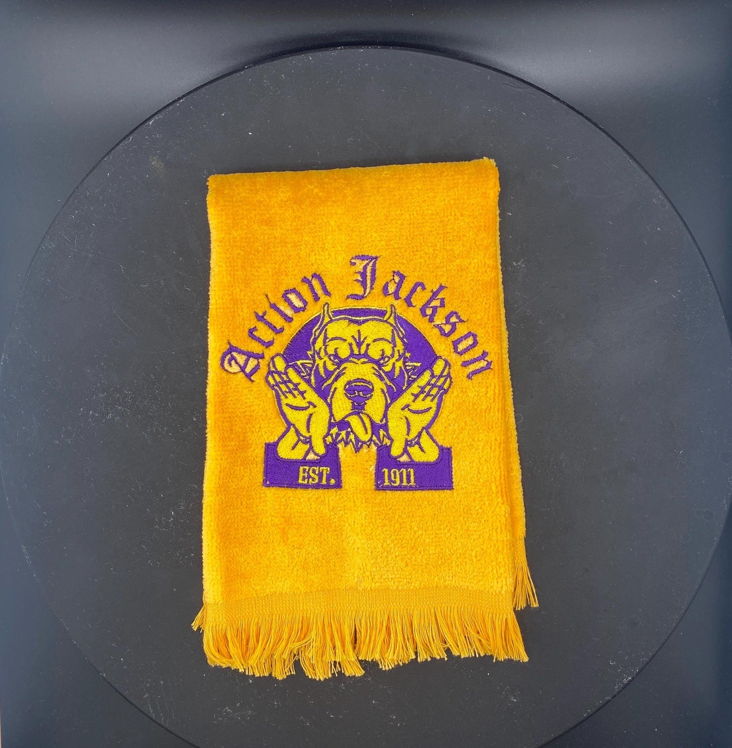 Omega Psi Phi Hooks Towel – Custom Embroidered Que Hand Sign