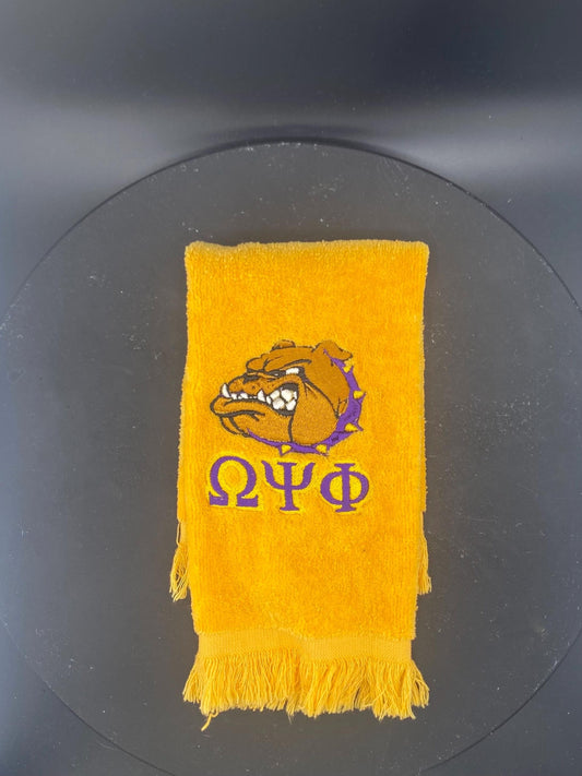 Omega Psi Phi Bulldawg Stroll Towel – Custom Embroidered