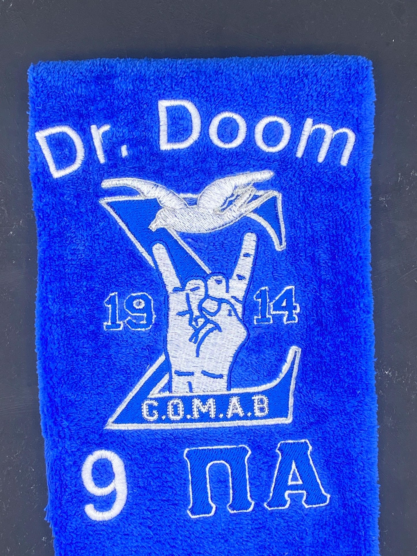 Phi Beta Sigma GOMAB Legacy Towel – Custom Embroidered