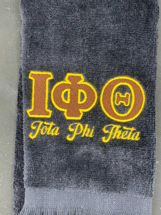 Iota Phi Theta Letters Series Embroidered Towel - West & Remount Custom Apparel
