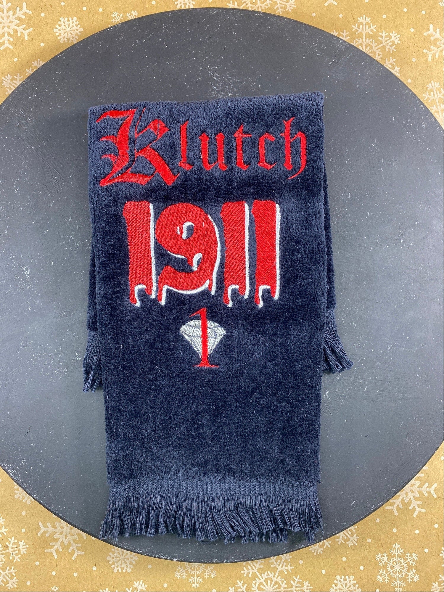 a personalized 1911 Drip Stroll towel representing the Kappa Alpha Psi Collection - West & Remount Custom Apparel