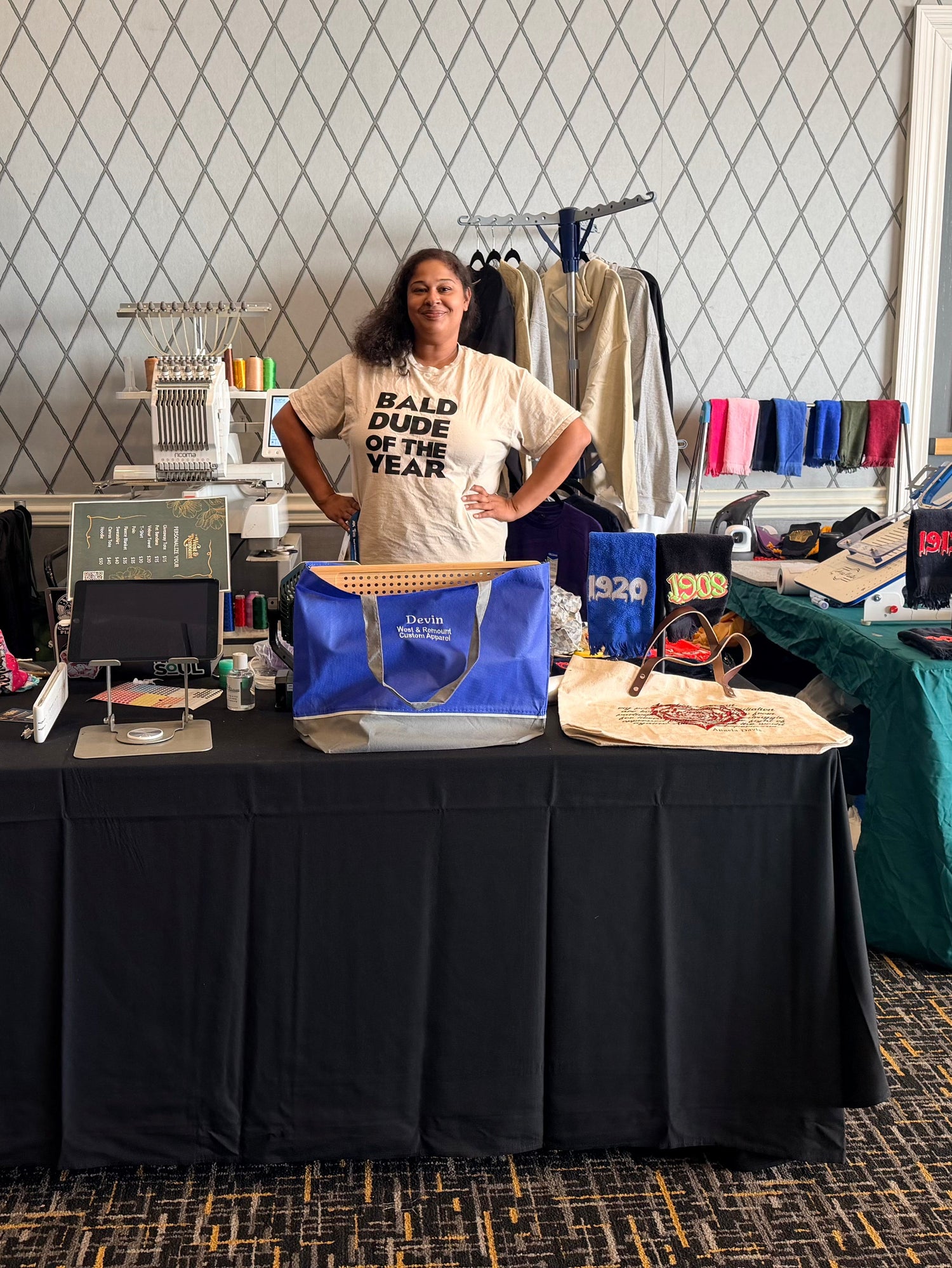 Live On-Site Embroidery Personalization Experience - West & Remount Custom Apparel