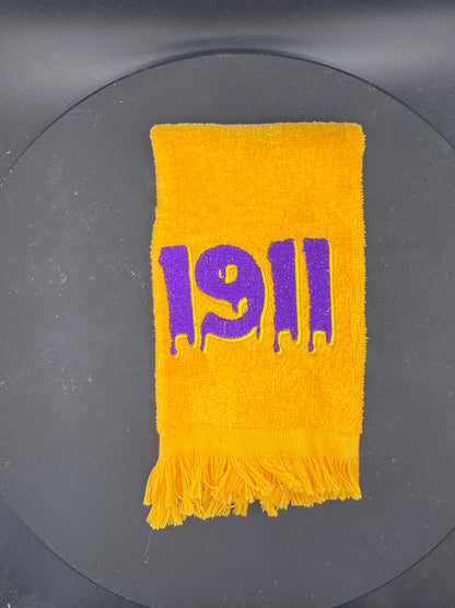 Omega Psi Phi 1911 Drip Stroll Towel – Founding Year Edition