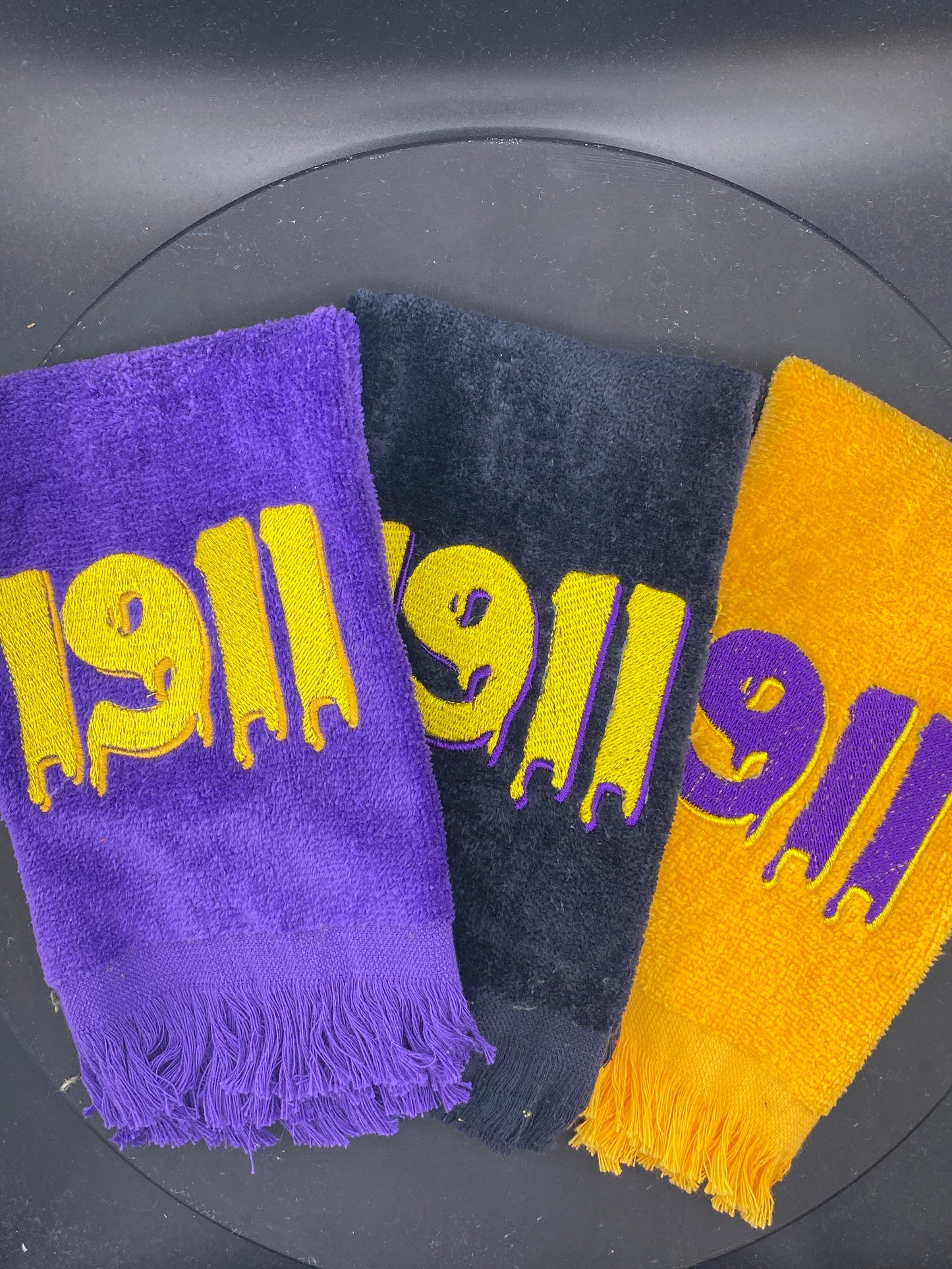 Omega Psi Phi 1911 Drip Stroll Towel – Founding Year Edition