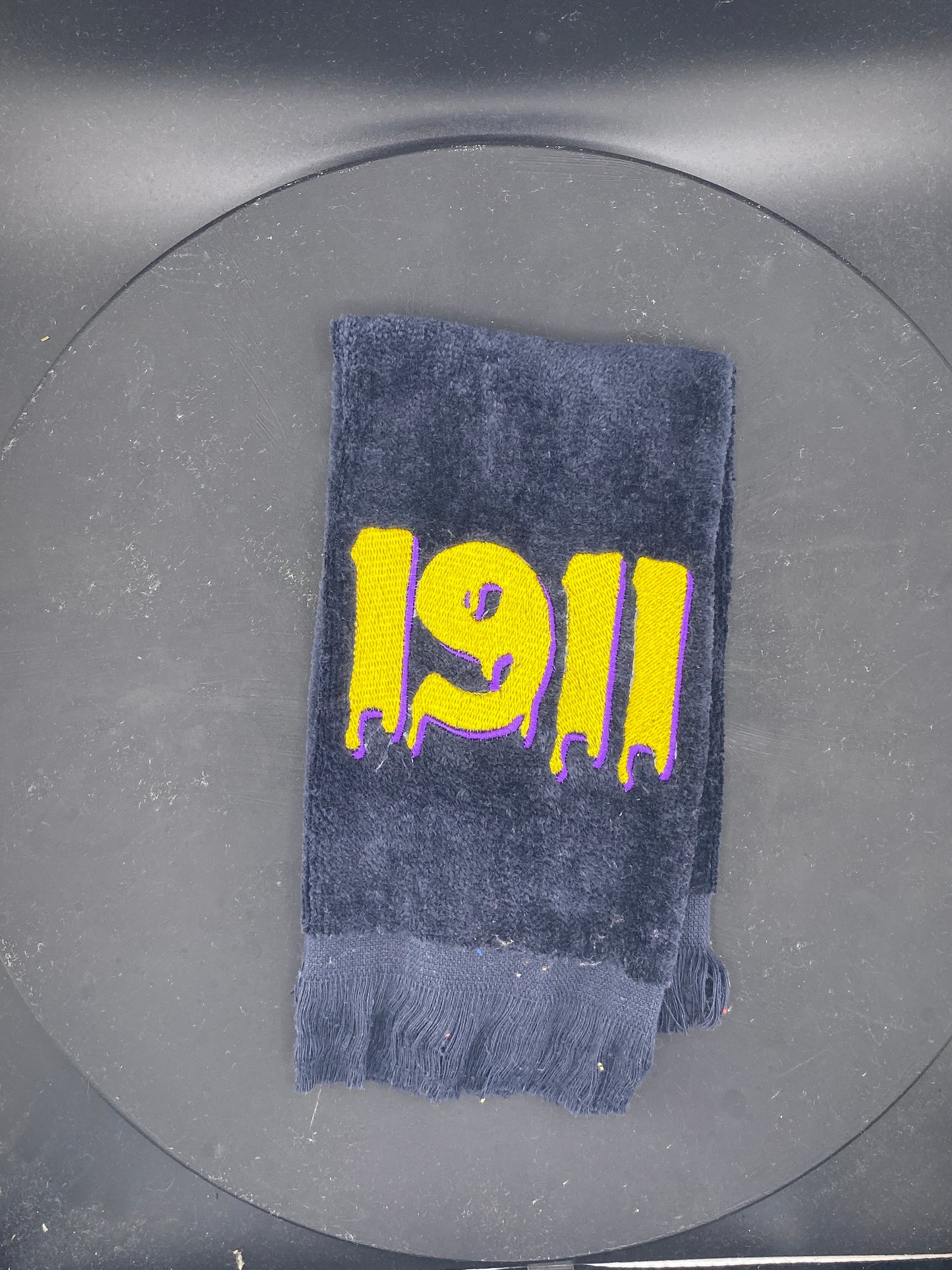 Omega Psi Phi 1911 Drip Stroll Towel – Founding Year Edition