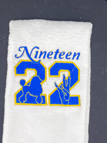 Sigma Gamma Rho Legacy Towel – Greek Letter Embroidery