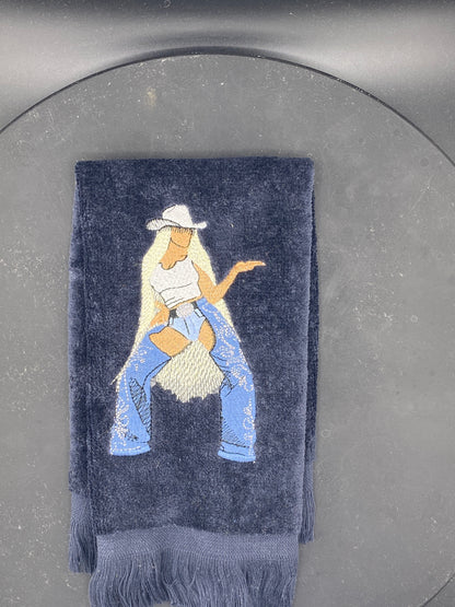 Cowboy Bey Embroidered Leisure Luxe Towel