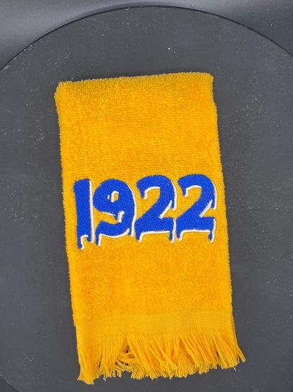 Sigma Gamma Rho 1922 Drip Towel – Founding Year Embroidery