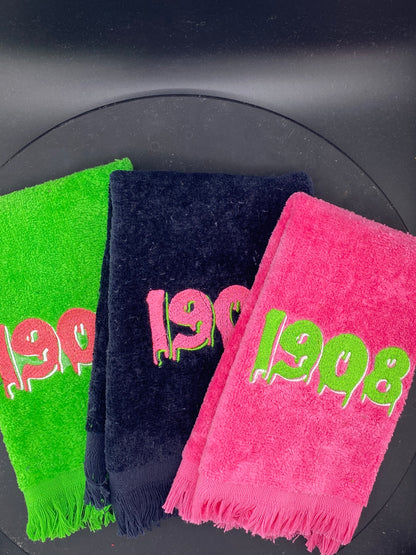 Alpha Kappa Alpha 1908 Drip Stroll Towel