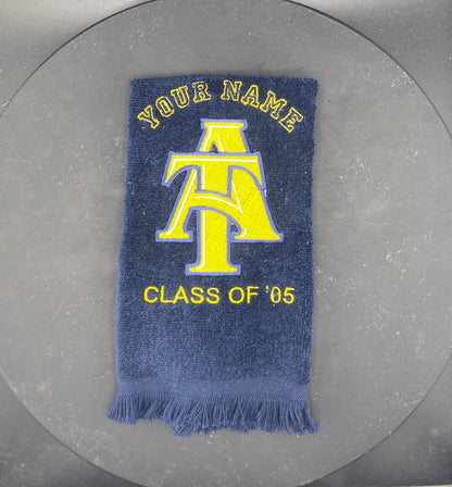 North Carolina A&T Leisure Luxe Towel – Intertwined A&T Logo