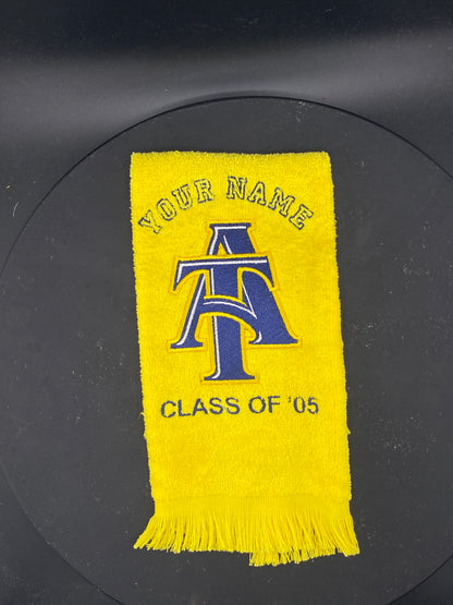 North Carolina A&T Leisure Luxe Towel – Intertwined A&T Logo
