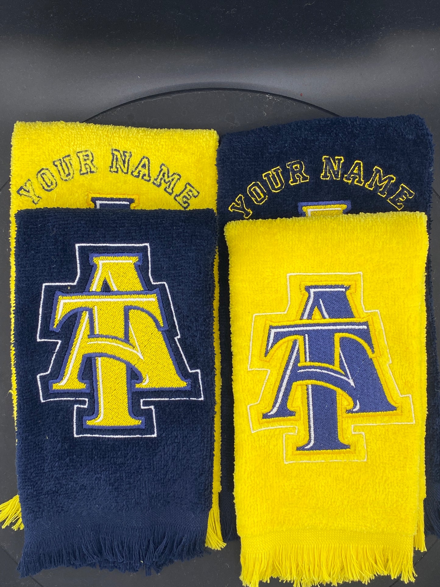 North Carolina A&T Leisure Luxe Towel – Intertwined A&T Logo