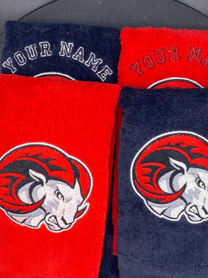WSSU Leisure Luxe Towel – Detailed Ram Mascot