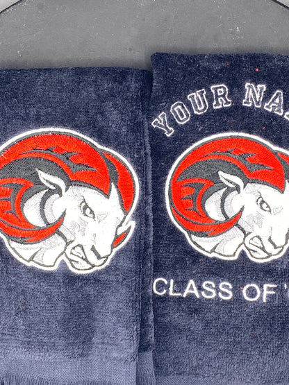 WSSU Leisure Luxe Towel – Detailed Ram Mascot