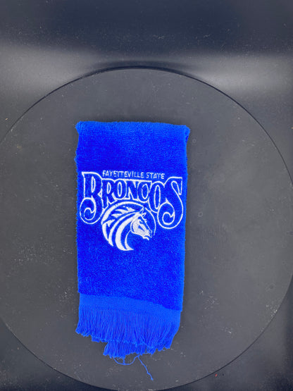 Fayetteville State University Broncos Embroidered Towel – Royal Blue Velour