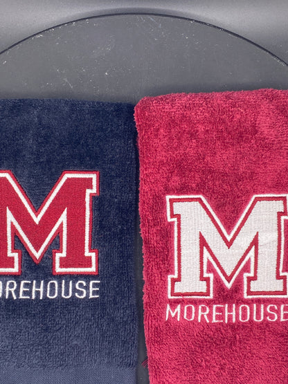 Morehouse College “M” Leisure Luxe Towel – Custom Embroidered HBCU Gift