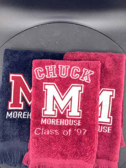 Morehouse College “M” Leisure Luxe Towel – Custom Embroidered HBCU Gift