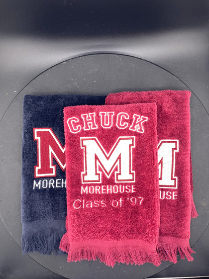 Morehouse College “M” Leisure Luxe Towel – Custom Embroidered HBCU Gift