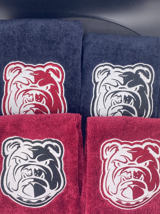 Alabama A&M Bulldog Leisure Luxe Towel - West & Remount Custom Apparel