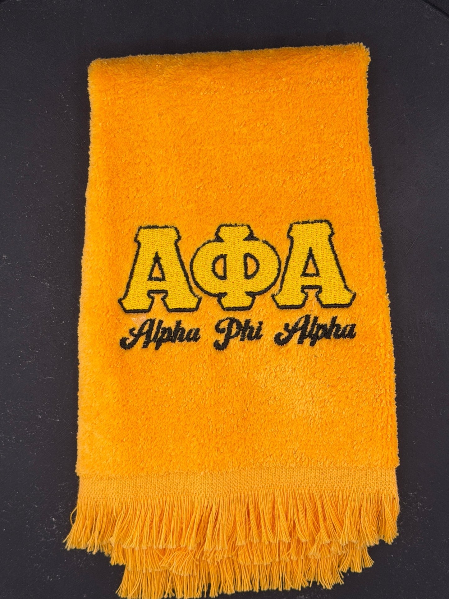 Alpha Phi Alpha Letters Series Embroidered Towel - West & Remount Custom Apparel