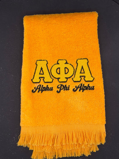 Alpha Phi Alpha Letters Series Embroidered Towel - West & Remount Custom Apparel