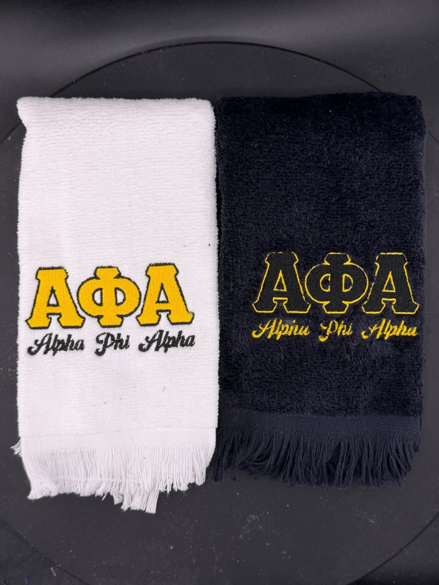 Alpha Phi Alpha Letters Series Embroidered Towel - West & Remount Custom Apparel