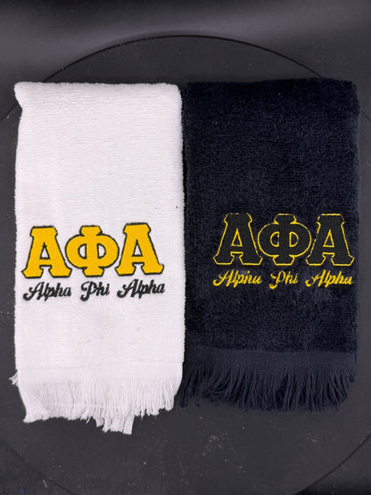 Alpha Phi Alpha Letters Series Embroidered Towel - West & Remount Custom Apparel
