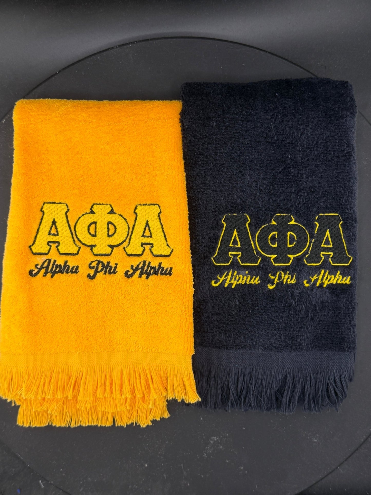 Alpha Phi Alpha Letters Series Embroidered Towel - West & Remount Custom Apparel