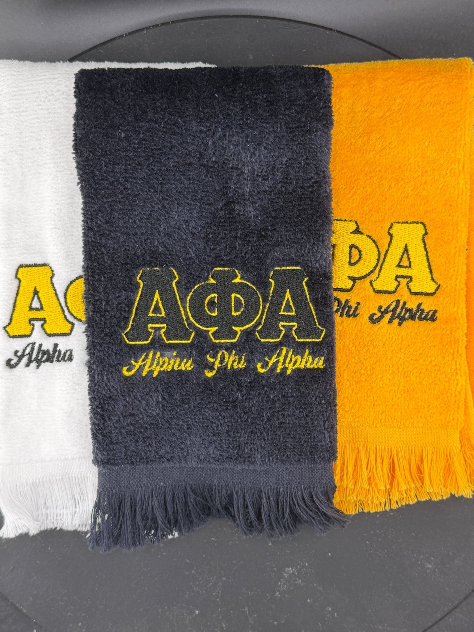 Alpha Phi Alpha Letters Series Embroidered Towel - West & Remount Custom Apparel