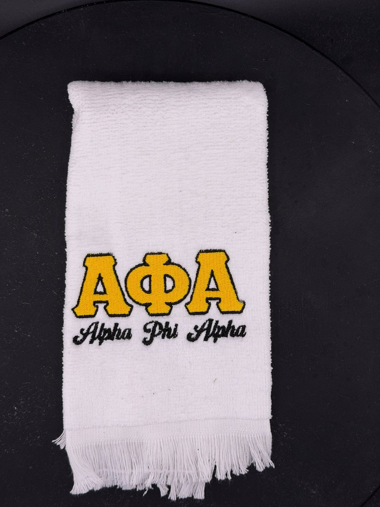 Alpha Phi Alpha Letters Series Embroidered Towel - West & Remount Custom Apparel