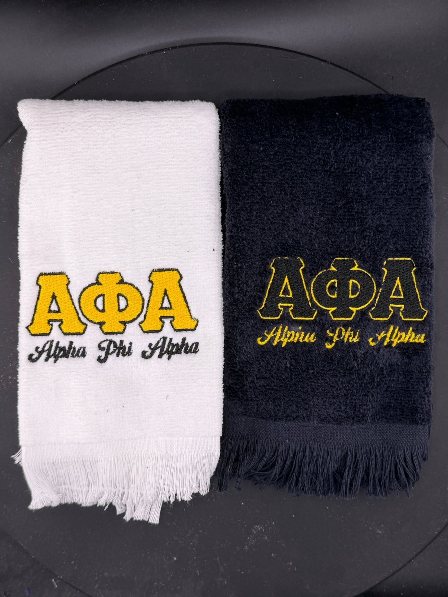Alpha Phi Alpha Letters Series Embroidered Towel - West & Remount Custom Apparel