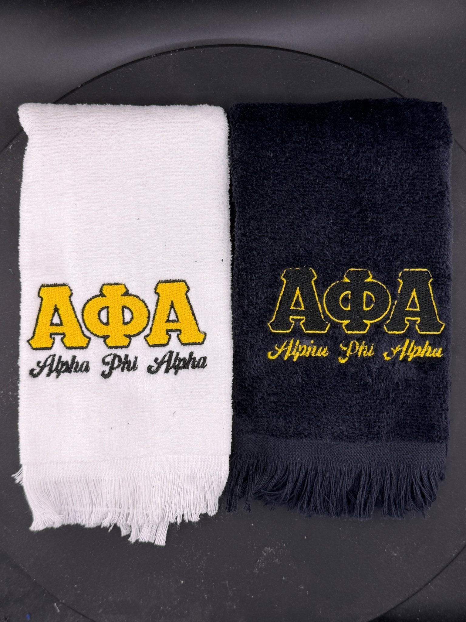 Alpha Phi Alpha Letters Series Embroidered Towel - West & Remount Custom Apparel