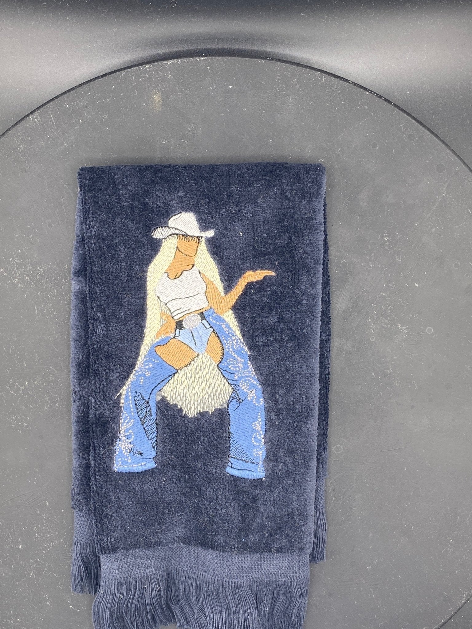 Cowboy Bey Embroidered Leisure Luxe Towel - West & Remount Custom Apparel