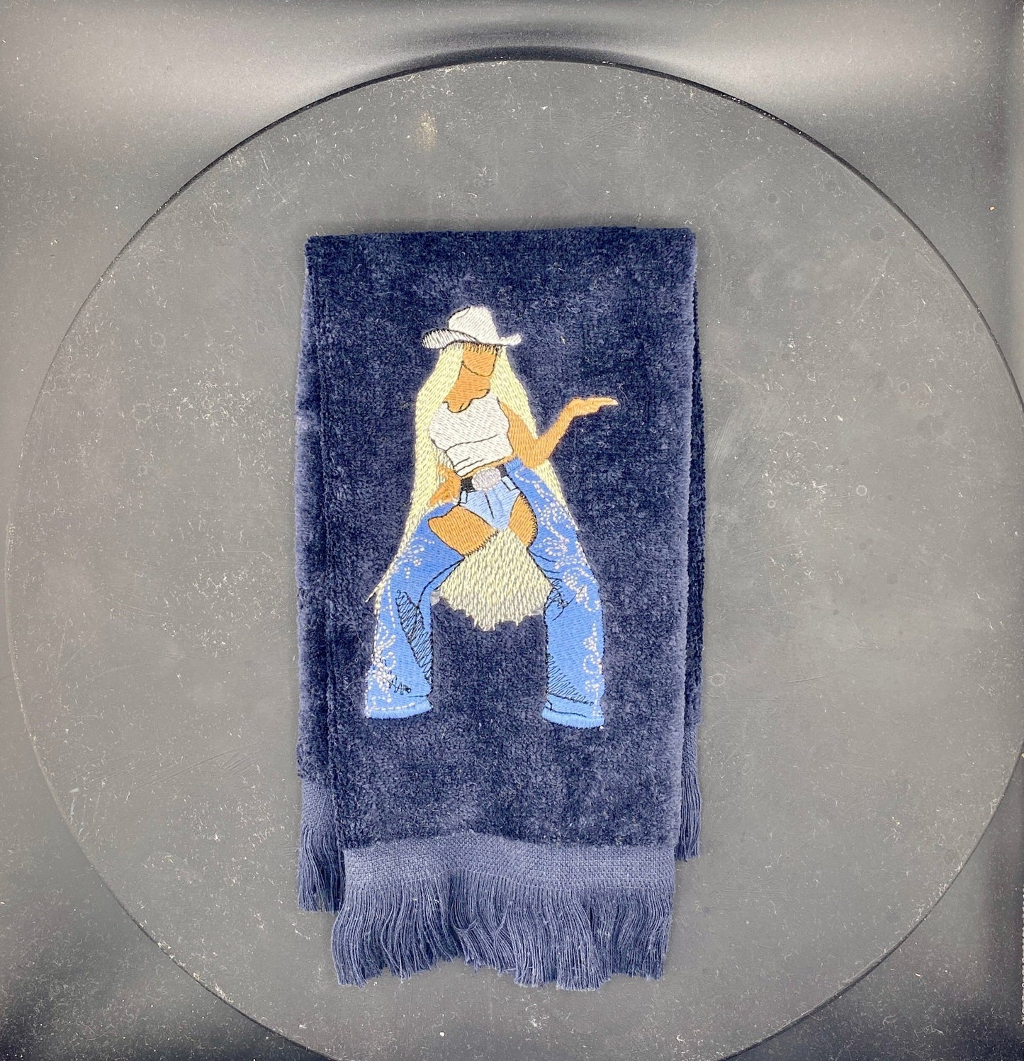 Cowboy Bey Embroidered Leisure Luxe Towel - West & Remount Custom Apparel