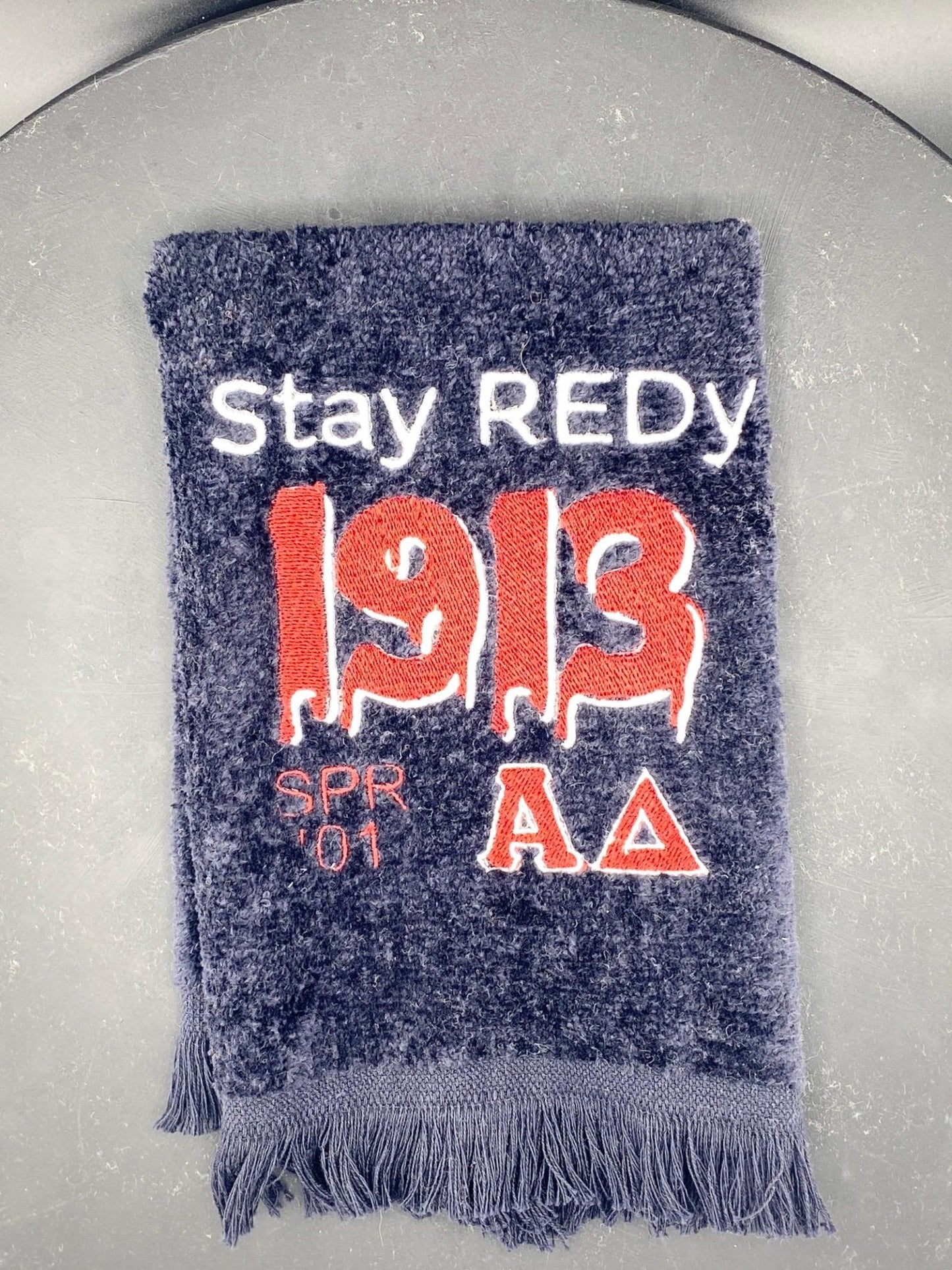 Delta Sigma Theta Towel – Embroidered Sorority Gift for Probate & Homecoming | Divine 9 Drip - West & Remount Custom Apparel