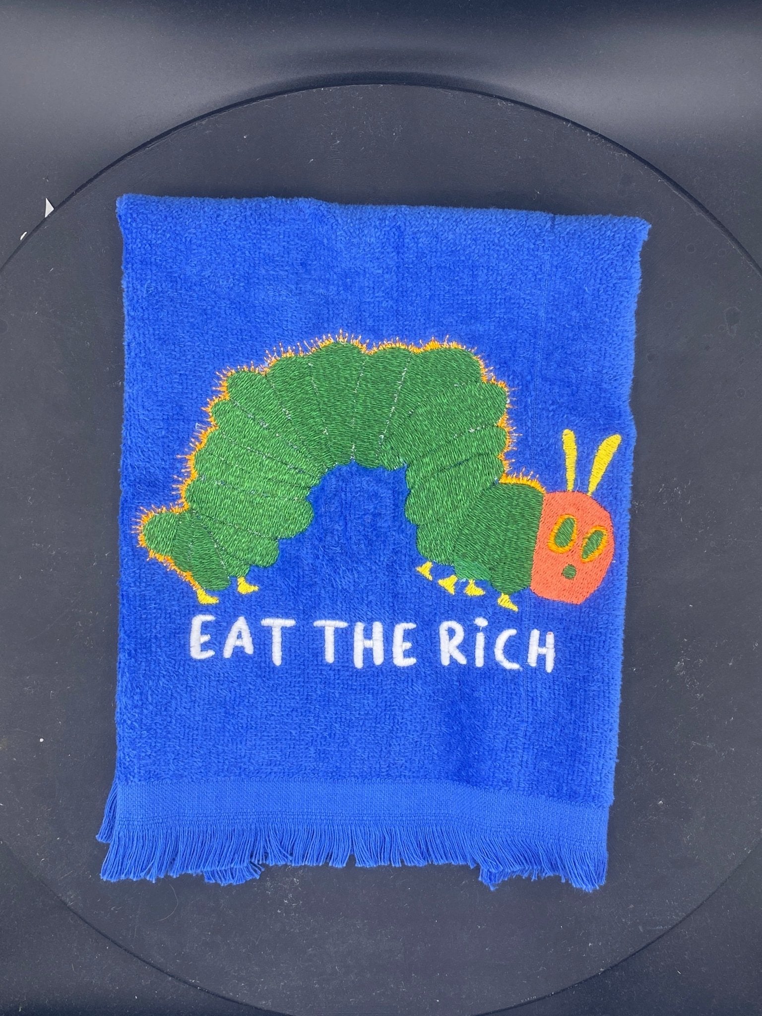 EAT THE RICH Protest Towel - West & Remount Custom Apparel