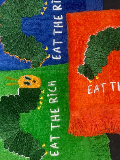 EAT THE RICH Protest Towel - West & Remount Custom Apparel