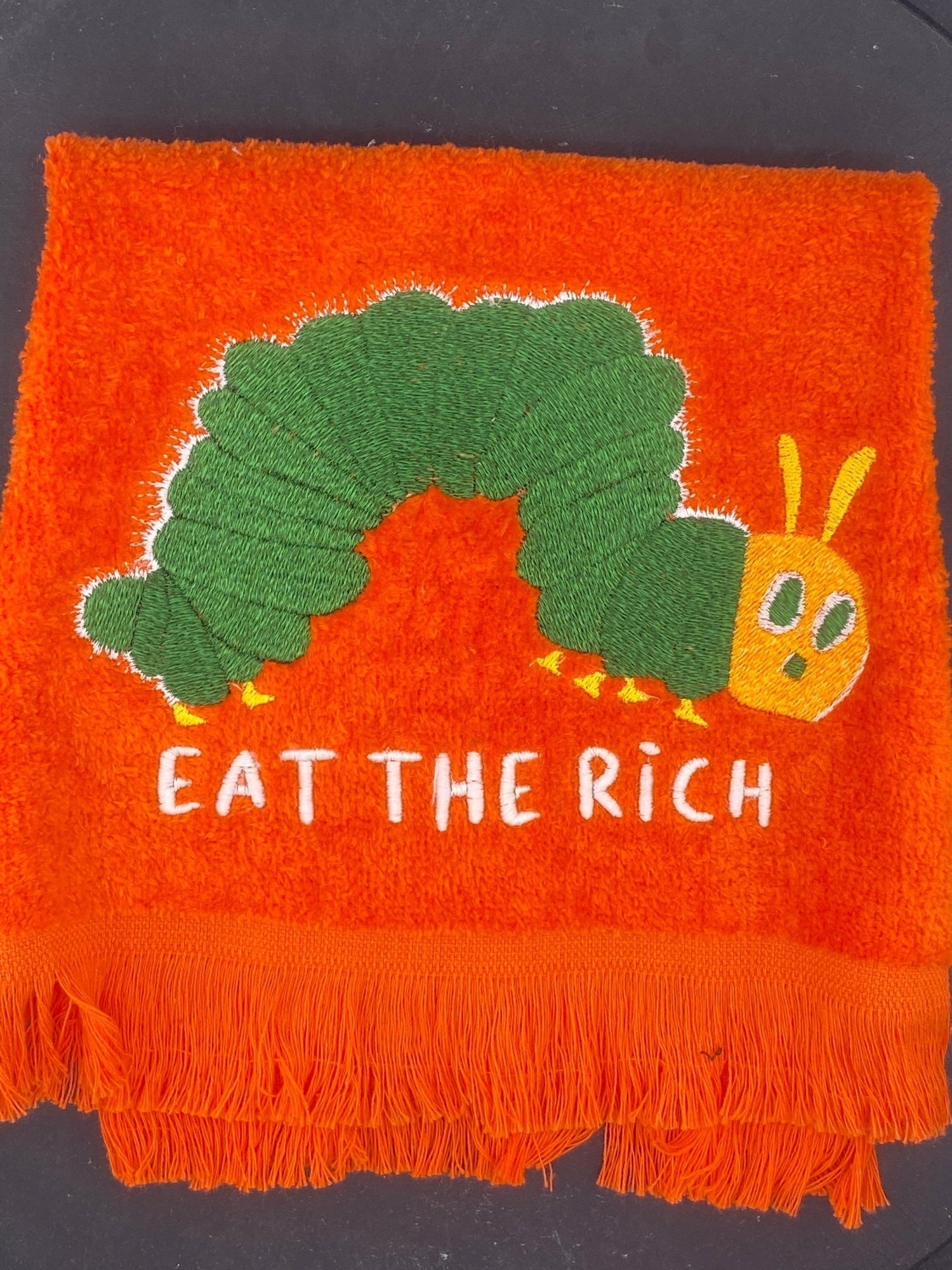 EAT THE RICH Protest Towel - West & Remount Custom Apparel