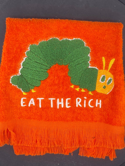 EAT THE RICH Protest Towel - West & Remount Custom Apparel