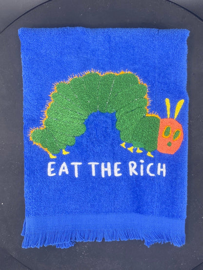 EAT THE RICH Protest Towel - West & Remount Custom Apparel