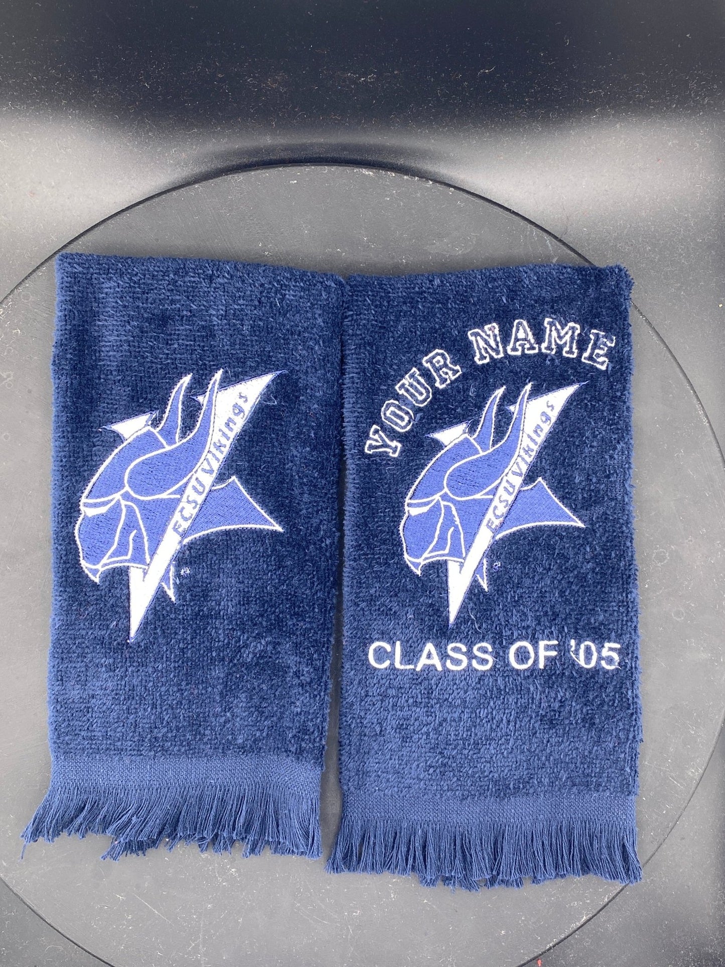 Elizabeth City State University Leisure Luxe Towel | ECSU Vikings Embroidered Gift - West & Remount Custom Apparel