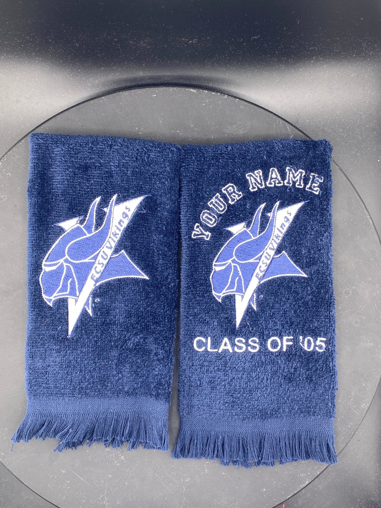 Elizabeth City State University Leisure Luxe Towel | ECSU Vikings Embroidered Gift - West & Remount Custom Apparel
