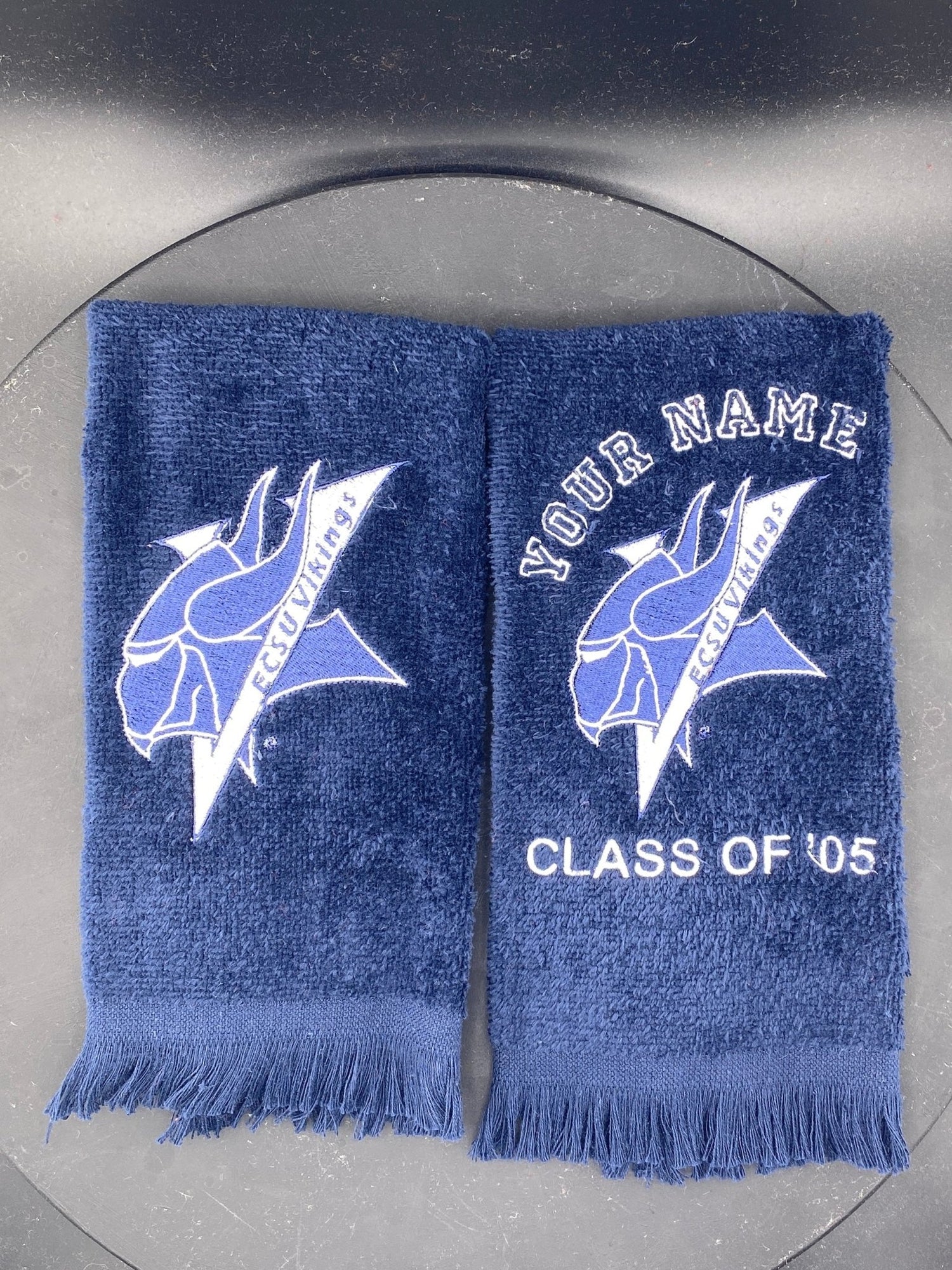 Elizabeth City State University Leisure Luxe Towel | ECSU Vikings Embroidered Gift - West & Remount Custom Apparel