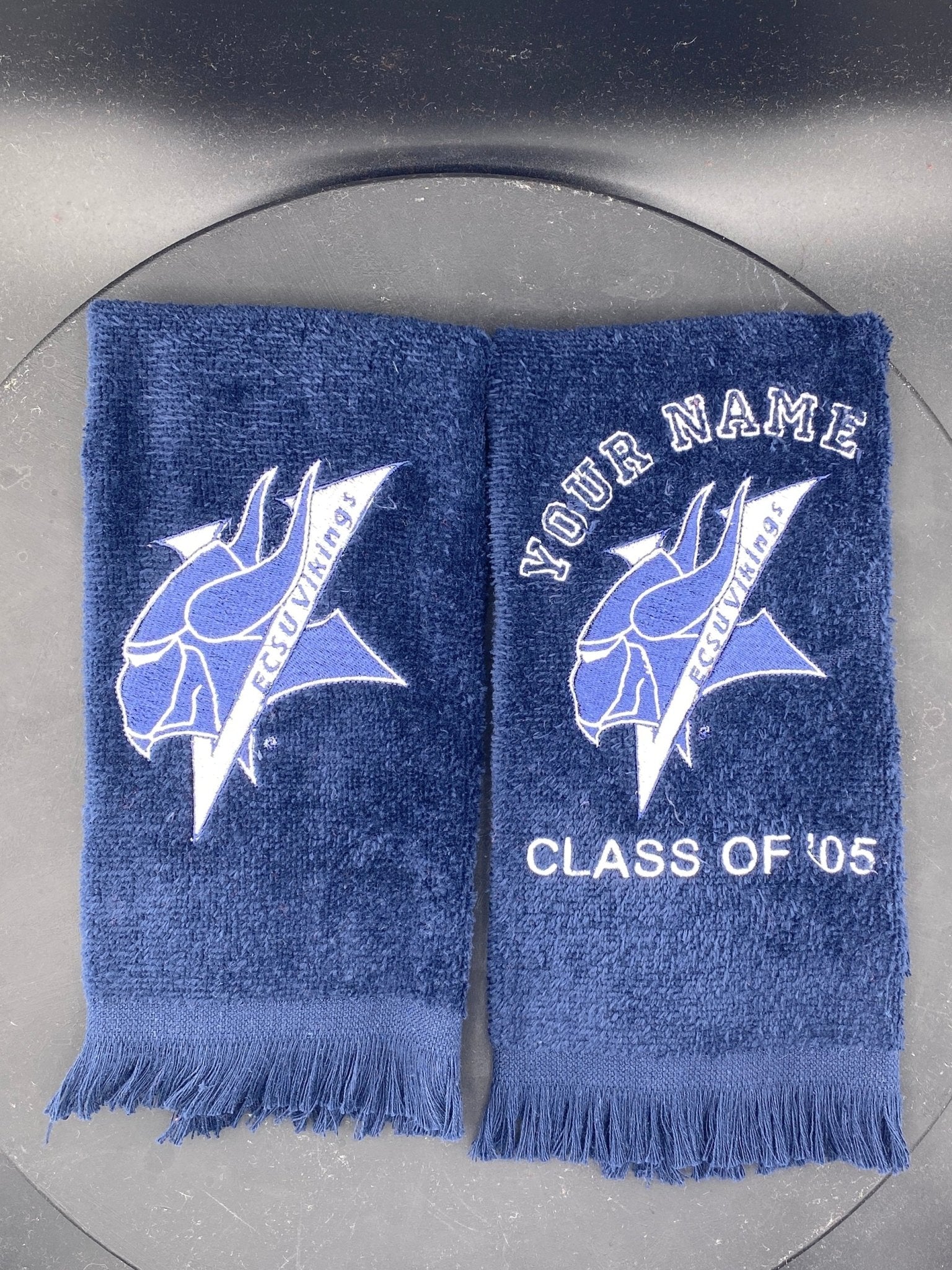 Elizabeth City State University Leisure Luxe Towel | ECSU Vikings Embroidered Gift - West & Remount Custom Apparel
