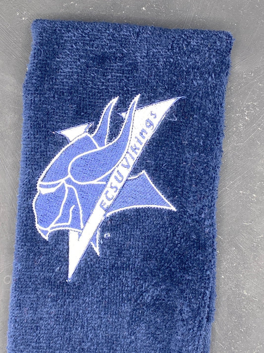 Elizabeth City State University Leisure Luxe Towel | ECSU Vikings Embroidered Gift - West & Remount Custom Apparel