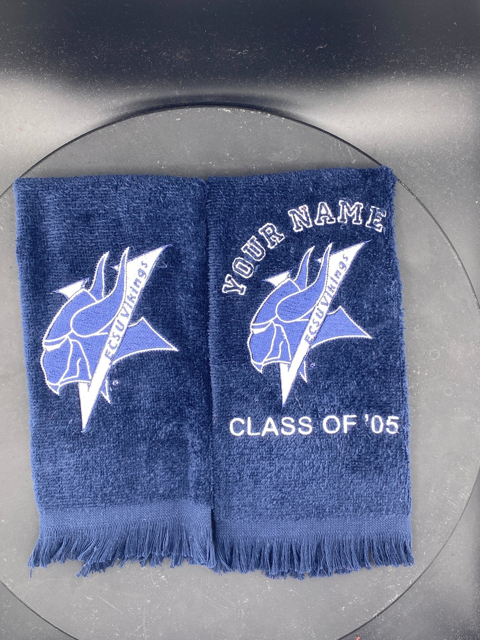 Elizabeth City State University Leisure Luxe Towel | ECSU Vikings Embroidered Gift - West & Remount Custom Apparel