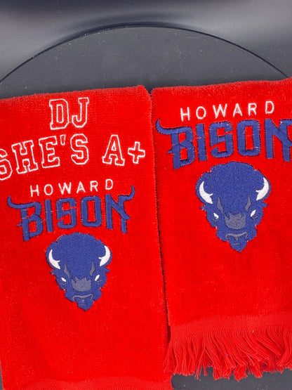 Howard University Bison Leisure Luxe Towel - West & Remount Custom Apparel
