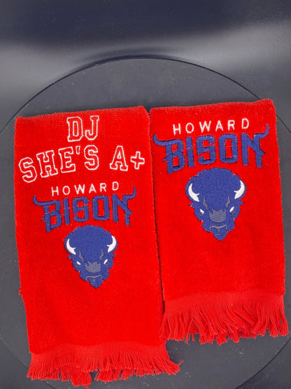 Howard University Bison Leisure Luxe Towel - West & Remount Custom Apparel